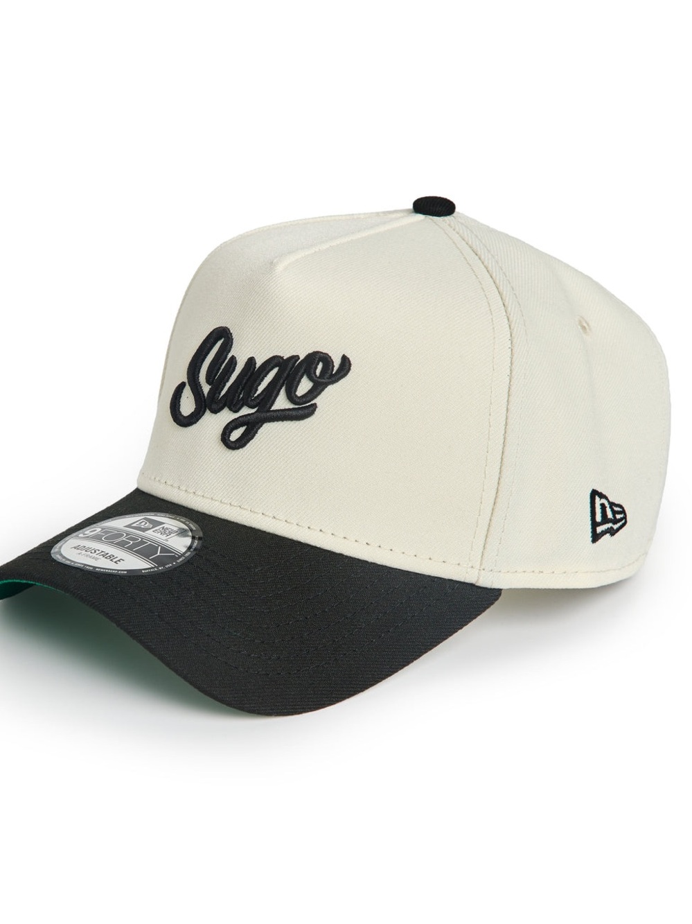 NEW ERA 9FORTY A-FRAME SUGO HAT - all black with white embroidery